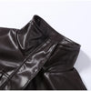 Casual Pu Leather Women Jacket Street Long Sleeve Stand Collar Zippers Female Outwear Autumn Winter Lady Streetwear