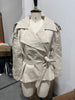 Solid Lapel Lace Up Trench Coat Women Casual Long Sleeve Short Loose Short Coat Lady Autumn Daily Commute Street Outwear