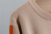 Casual sports set women spring and autumn embroidered knitted sweater with letters and high waist slim pants two-piece set