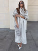 Women Oversized Stand Collar Trench Coat Loose Snap Button Full Sleeve Long Windbreaker Autumn Lady Casual Outfits