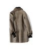 Handmade 90%Wool Women Plaid Blazer Coat Elegant Chic Wool Blend Khaki Blue Winter Coats