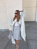 Women Solid Casual Long Trench Coat Lapel Collar Single Breasted Long Sleeve Loose Windbreaker Spring Autumn Streetwear