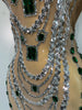 Women Sexy Turtleneck Sequins Diamonds Bodycon Mini Dress Evening Party Costume Bar Nightclub Stage Performance Clothing