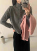 Soft Comfortable Stand-Up Collar Sweater Cardigan Women Simple Single Breasted Cardigans Coat Autumn Solid Knitted Outerwear