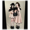 Original Japanese Lace Off-Shoulder Long Sleeve Dress Sweet Girl Kawaii Bowknot Women's Elegant Lolita Short Dresses