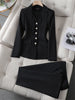 Spring Autumn Women Blazer Jacket And Pant Suit White Red Black Blazer Trousers 2 Piece Set Ladies Office Work Suit