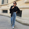 Elegant Women Blazer Coat Turn down Collar Full Sleeve Tassel Solid Thick Warm Jacket Female Spring Office Lady Outwear