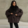 Warm Fur Collar Elastic Waist Hooded Coat Women's Elegant Waist-cinching Zippers Long Cotton Coats Winter Lady Outwear