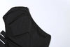 Sexy Solid Hollow Out Bodycon Dress Women One-shoulder Elegant A-line Belted Fit-and-flare Vestidos Lady Light Social Gowns