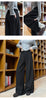 Korean White Corduroy Wide Leg Pants Women Autumn Loose Long Pants with Pockets Woman Daily Wear High Waist Casual Trousers