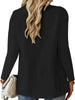 Office Women's Blazer Classic Long Sleeve Button Pocket Cardigan Commuting Simple White Coat for Female