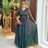 Plus Size African Party Dresses for Women Dashiki Ankara Wedding Evening Gown Elegant Outfis Muslim Maxi Dress