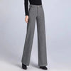 Thickened Woolen Wide-leg Autumn Winter Herringbone Makes It Look Slim Straight-leg Casual Pants Women