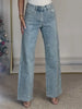 Jeans for Women Straight Diamonds Pants Stretch High Waist Washed Mom Jeans Vintage Denims Streetwear Y2k Streetwear Trousers