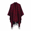 Winter Poncho Women Capes Scarf Imitation Cashmere Ladies Scarves Warm Shawls Wraps Woman Ponchos Bufanda Mujer Foulard