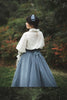 Autumn Winter Clothing Set Ladies Elegant Long Sleeve White Shirt Blouses Retro Vest with Fishbone Skirt Lolita 3 Piece Outfits