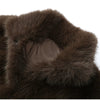 Brown Faux Fur Thicken Coat Women Lapel Long Sleeve Warm Winter Jacket Lady Chic Snap Button High Street Elegant Outerwear