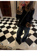 Ladies Coat Jacket Spring Autumn Short Jackets Korean Leopard Print Fur Collar Besign With Single Breasted Buckle Coats