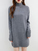 Turtleneck Sweater Women's Pullovers 100% Merino Wool Long Sweater Dress Fall Winter Warm Long Sleeve Knit Jumper Female Dresses