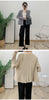 Versatile Pleated Jacket For Women Spring Long Sleeves Solid Color Cardigan Female Casual Coats 2DB1618