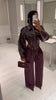 Women Loose Suede Jacket Long Sleeve Pockets Zipper Oversized Jacket Autumn Winter Lady High Street Outwear