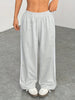 Women's Casual Wide Leg Pants Striped Loose Fit Trousers Comfortable Ladies' Long Trousers