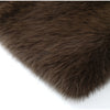 Brown Faux Fur Thicken Coat Women Lapel Long Sleeve Warm Winter Jacket Lady Chic Snap Button High Street Elegant Outerwear