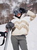 Argyle Women's Cotton Coat Stand Collar Zippers Thicken Patchwork Lamb Hair Jacket Autumn Winter Lady Chic Tops