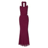 Elegant 2 Pieces Dress Set with Scarf Women Matching Sets Sexy Cropped Top and Long Dress Set Casual Dress
