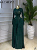 Women Lace Up O-neck Long Sleeve Big Swing A-line Maxi Dress Sexy Parties Education Vacation Long Dresses Vestidos