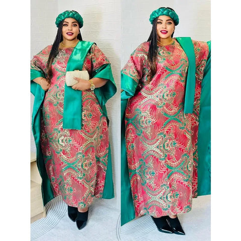 African Dresses for Women Traditional Africa Clothing Dashiki Ankara Outfits Gown Abayas Robe Muslim Kaftan Maxi Long Dress