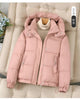 Short Casual Down Cotton Jacket Women Parkas Hooded Korean Style Winter Cotton Clothing Female Coat Outerwear