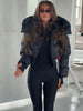Women's Winter Retro Hooded Cotton Jacket Chic Solid Thick Warm Zip Up Long Sleeve Short Coat Lady Daily Casual Streetwear
