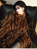 Spring Winter Long Soft Thick Warm Brown Faux Mink Fur Coat Women Elegant Chic Fluffy Overcoat