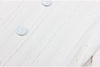 Three Colors High-quality Elastic Knitted Fabric Hollowed Out Single Breasted Round Neck Long Sleeved Slim Fit Women Dress