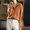 Autumn Winter Stand collar Knitted Cardigan Loose Short Jacket Women's Outerwear Korean version long sleeved Sweater Coat