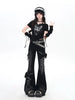 Y2K Bow Jeans Women 3D Design High Waist Slim Fit Flared Pants Spicy Girl