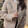 Colorful Little Chiffon Style Wool Blazer For Women, Autumn, And Elegant Blouse
