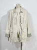Casual Stand-up Collar Safari Style Mid-length Coat for Women A-line Pleated Waist Spring and Autumn Trench