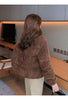 Women Parkas Turtleneck Full Sleeve Thick Coats Short Coat Solid Zipper Spliced Jackets Pocket Casual Elegant Lady Winter