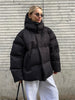 Women Winter Cotton Coat Women Loose Cotton Padded Jacket Solid Hooded Parkas Coat Female Puffer Coat Winter Outwear