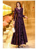 Spring Autumn Elegant Chic Long Sleeve Dresses Women's Slim Long Oversize 4XL Velvet Bronzing Dresses