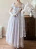 Handmade Women Green Beaded Lace Formal Dress Regency Empire Waist Lolita Gown French Elegant Party Outfit Chic Retro