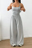 Spring Fall Women's Jumpsuit Solid Color Double-Strap Relaxed-Fit Casual Pants Y2k Clothing