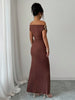 Autumn Women's Off-Shoulder Boat Neck Dress Sexy Elegant Long Skirt Evening Gown for Women