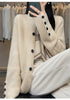 Autumn Winter Korean Stand Collar Knitting Cardigan Women's Sweater Jacket Loose Ladies Sweater Coat Tops