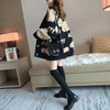 Women's Cardigan Sweater Coat Women Knitted Loose Cartoon Print Christmas Outwear Vintage V-neck Long Sleeve Sweater Cardigans
