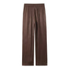 Spring Women Sets Wide Leg Pants Wrinkle Effect Oversize Office Jacket Coat Loose Blazer Suits OL Outfits
