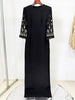 High Street S/S Designer Vestido Women's Half Sleeve Beaded Long Maxi Dress