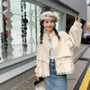 Women's Short Jacket Spring Autumn Korean Version Loose Ladies Coat Lace Stitching Short Female Outerwear